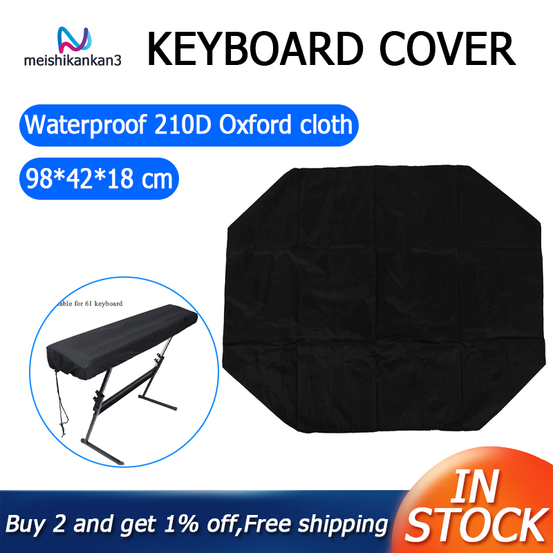 [meishikankan3] Piano Keyboard Dustproof and Splashproof Opening 61 Key Keyboard Cover Dust Cover Drawstring Draw Keyboard Instrument Cover