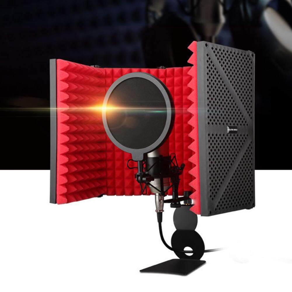 Broadcast Microphone Shield Adjustable Angle Foldable Noise Reduction Mic Soundproof Panels Studio Living Equipment for Anchor