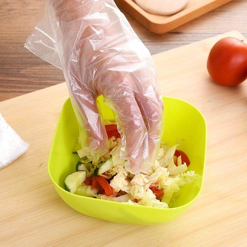 300PCS Food Plastic Gloves Disposable Gloves for Restaurant Kitchen BBQ Eco-friendly Food Gloves Fruit Vegetable Gloves