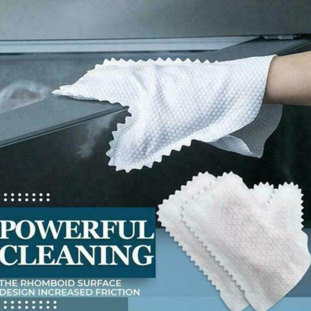 10 Pcs/set Fish Scale Cleaning Duster Gloves Non-woven Fabric Non-woven Disposable Gloves Cleaning Q7R4