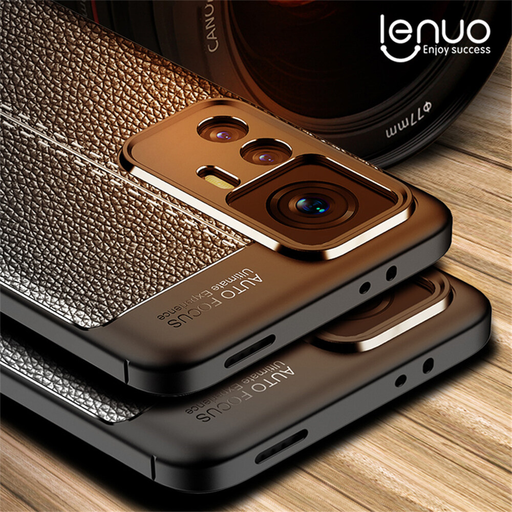 Lenuo for Xiaomi 12T 11T Mi 12T Pro 5G 11T Pro 5G Soft TPU Case - All-inclusive Protection Dermatoglyph Phone Silicone Back Cover
