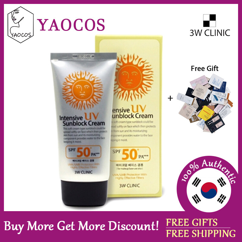 [3W CLINIC] Intensive UV Sunblock Cream SPF50+ PA+++ 70ml