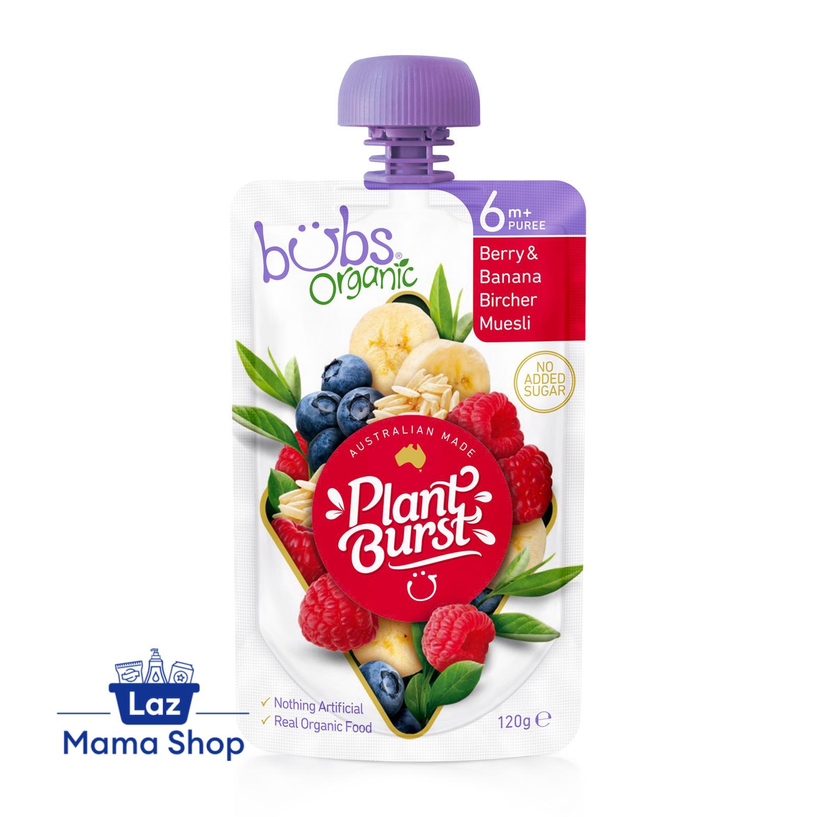 Bubs Organic Berry & Banana Bircher Muesli Pouch